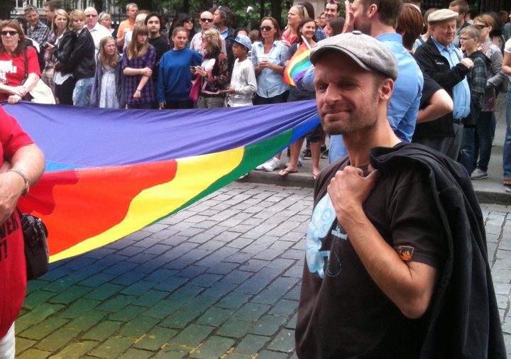 Harald i pride parade - Oslo MDG